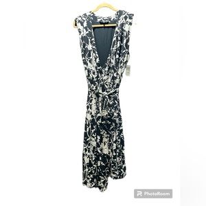 MYNT 1792 Sleeveless Black And White Woman’s Size 2X Wrap Dress New With Tags